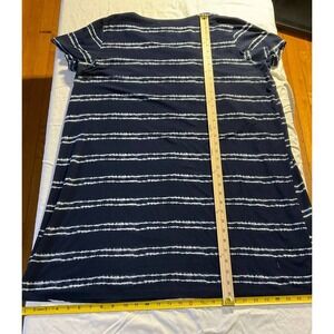 CROFT BARROW Intimates Blue Striped Pullover Top Lounge Sleep‎ Shirt Size XL